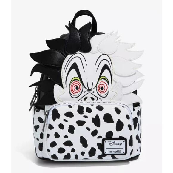Loungefly Disney 101 Dalmatians Cruella Figural Mini Backpack | NWT main image 5